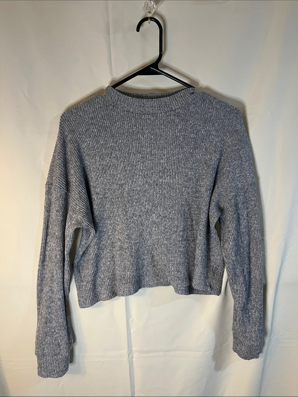 Cozy Crewneck Sweater in Heather Gray
